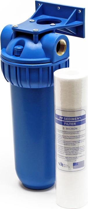 Actual product image Naturewater NW-BR10B1 1-stage filter 3/4 inch (26.16mm) 60mm PP cartridge, bracket, wrench (1x)