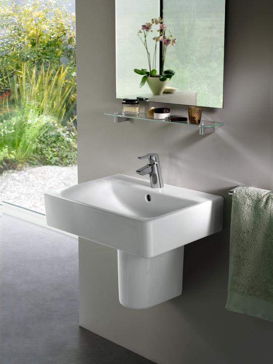 Actual product image Ideal Standard Washbasin Connect Cube 60 cm white E714101 (460 mm, 600 mm)