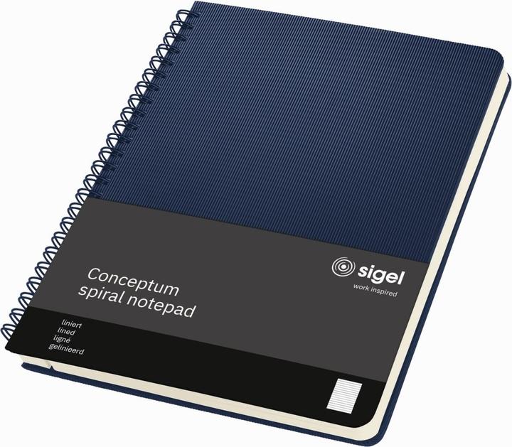 Actual product image Sigel Notizbuch Conceptum DIN A5 liniert, dunkelblau Hardcover 160 Seiten (A5, Lined, Hardcover)