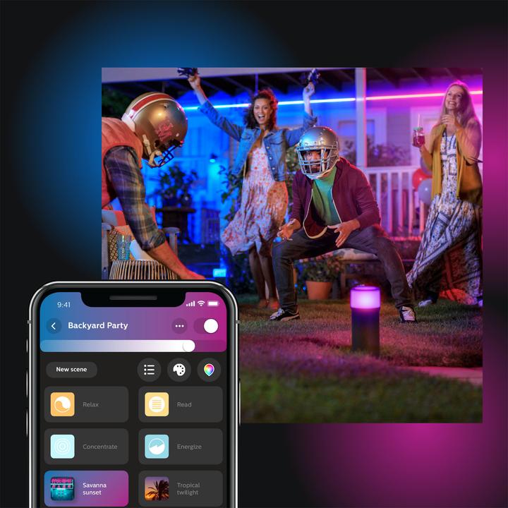 Produktbild Philips Hue LED Stripe Lightstrip Outdoor (DE Stecker) (Mehrfarbig, 200 cm, Outdoor)