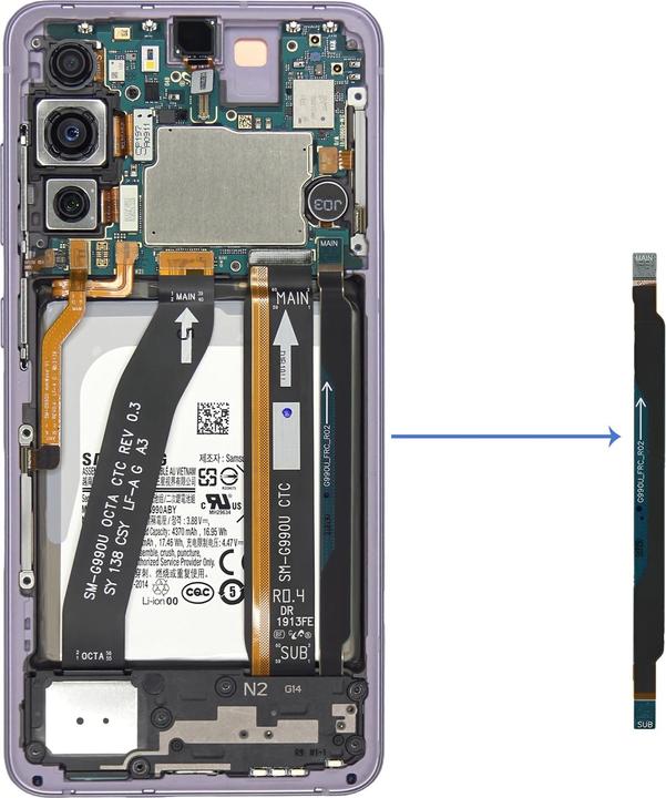 Produktbild Samsung GH59-15498A Hauptplatine Flexkabel (Modul, Samsung Galaxy S21 FE)