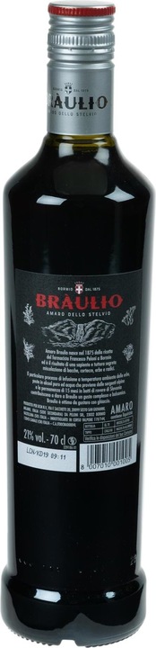 Actual product image Braulio Amaro Alpino di Bormio (18 years, 21 %, Italy, 1 x 70 cl, Bitter liqueurs)
