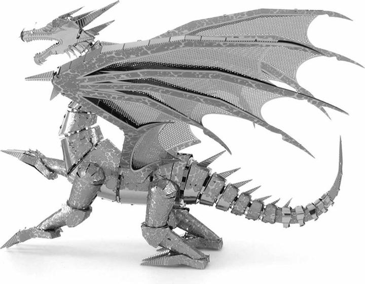 Produktbild Metal Earth Bausatz Iconx Silver Dragon