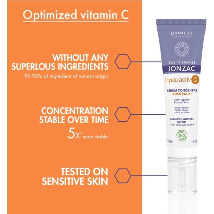 Immagine prodotto Léa Nature Eau De Jonzac Hyalu Activ C Radiance Wrinkle Serum Organic 30ml (30 ml)
