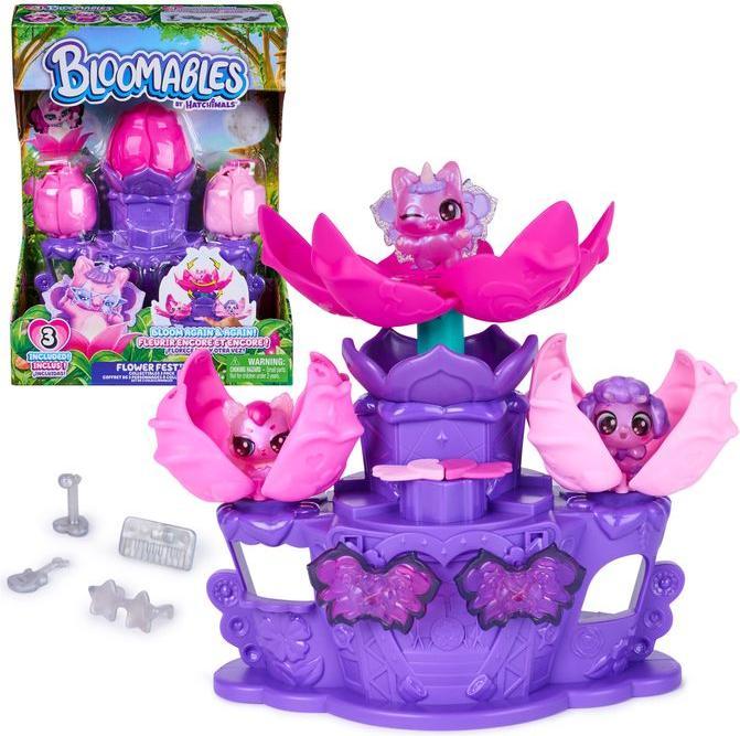 Hatchimals HATCH playset Flower Fest 3-pack