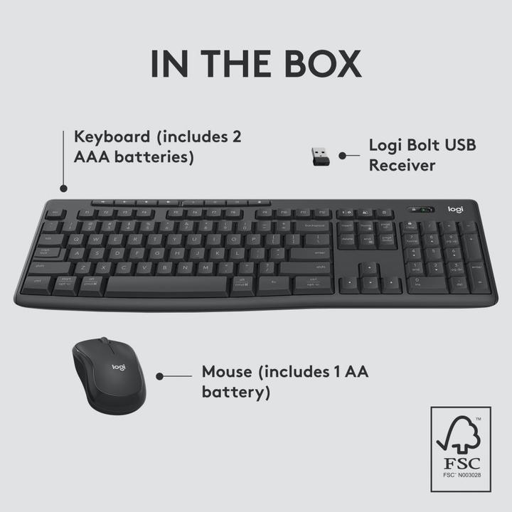 Produktbild Logitech MK370 Combo (Eng. Int., Kabellos)