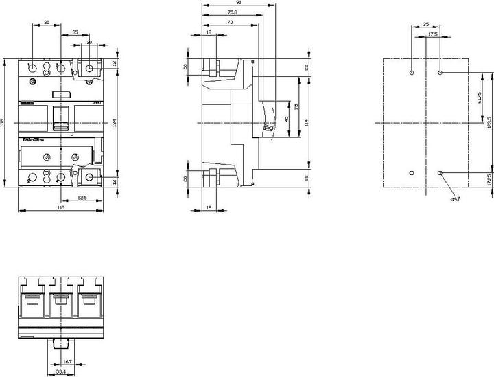 Produktbild Siemens Leistungsschalter 1 St. 3VA1220-5EF32-0AA0