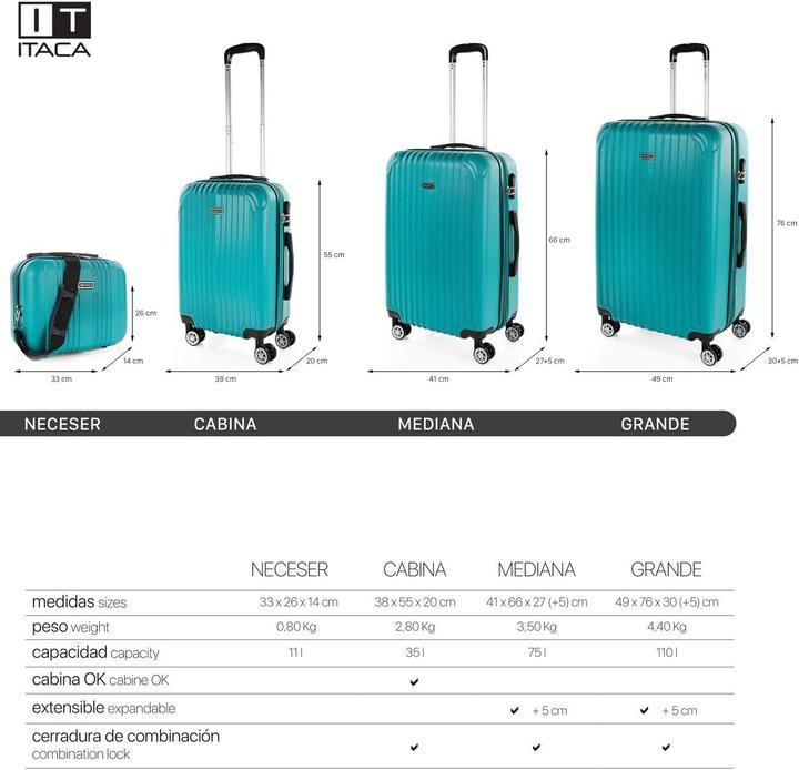 Produktbild Itaca Valigia Grande con Carrello