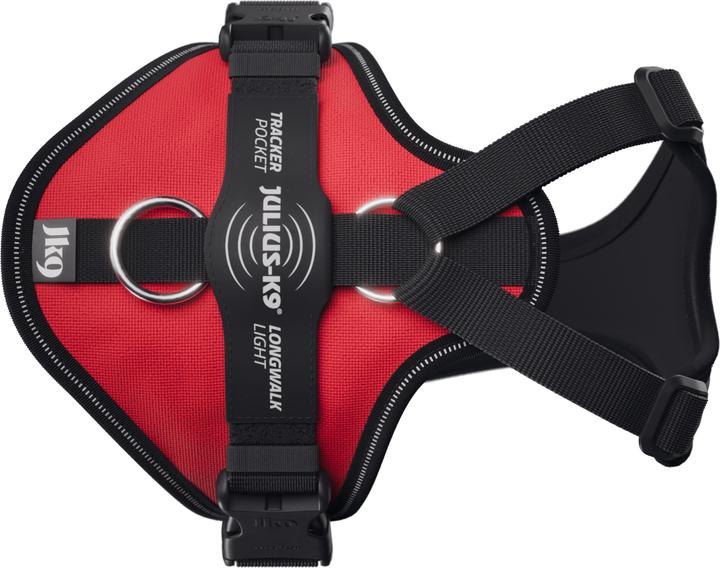 Produktbild Julius-K9 K9 Longwalk light sele w/trackerpocket,Red,XS (XS, Hund, Spazieren)