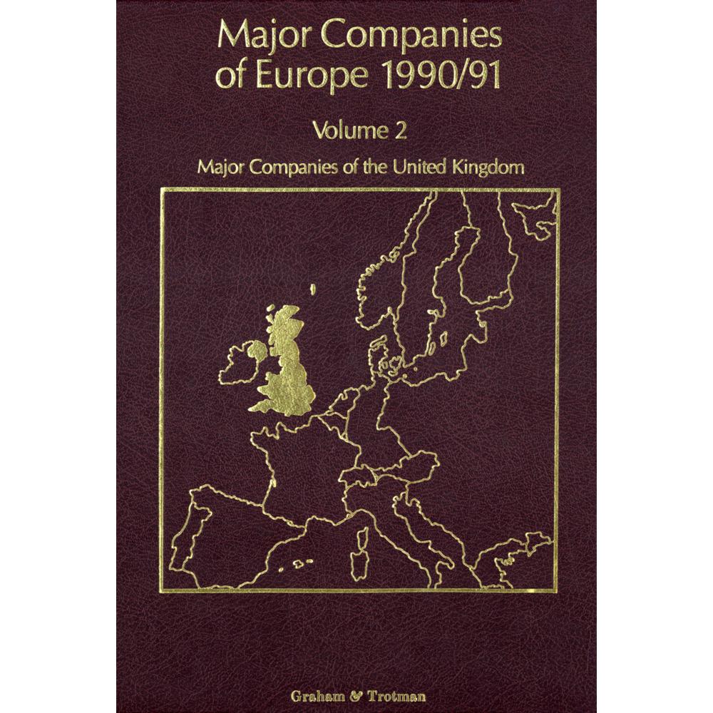 Major Companies of Europe 1990/91, Fachbücher von C. P. Wilson, S. Blackburn, A. Wilson, S. E. Hörnig, R. M. Whiteside