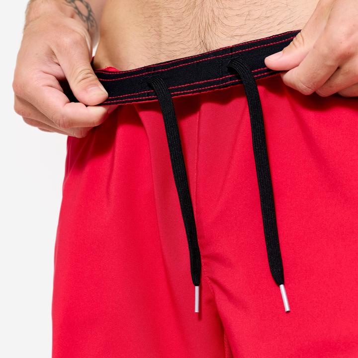 Image du produit Domyos Short de fitness respirant poches zippés homme, rouge (XXL)