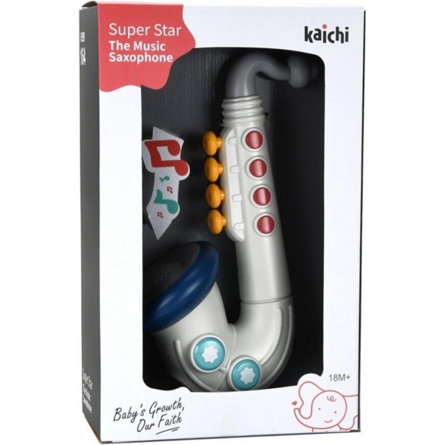 Lean Toys Lean Musikalisches Saxophon Für Kleinkinder Interaktives Instrument (Tedesco)