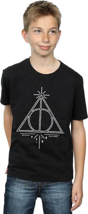Actual product image Boys Deathly Hallows Cotton T-Shirt (116)