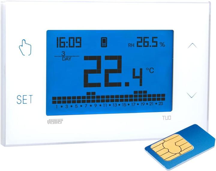 Produktbild Vemer Digitaler Heizkörperthermostat TUO GSM mit App-Steuerung