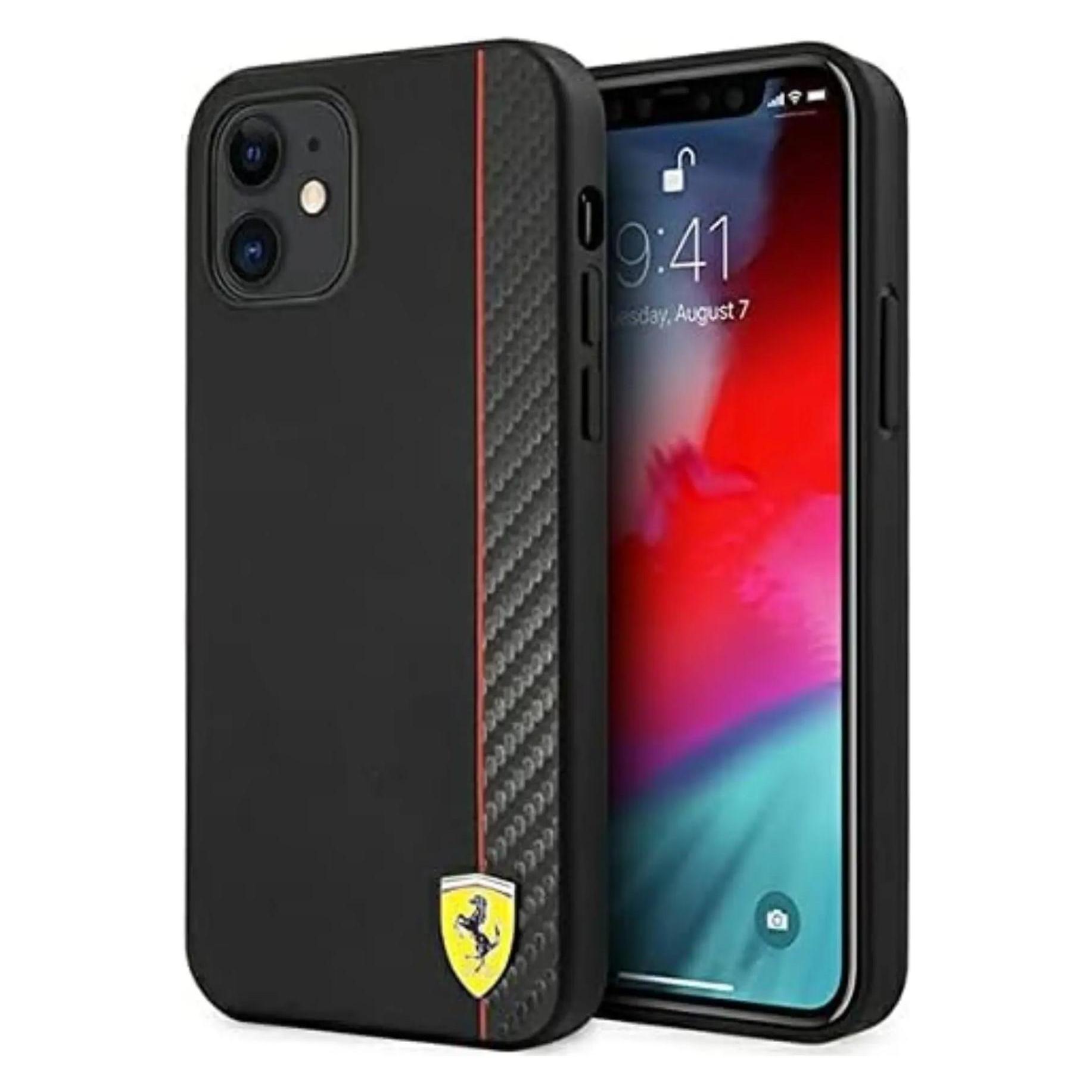 Ferrari Fefe Series (Apple IPhone 12 Mini), Smartphone Hülle, Schwarz