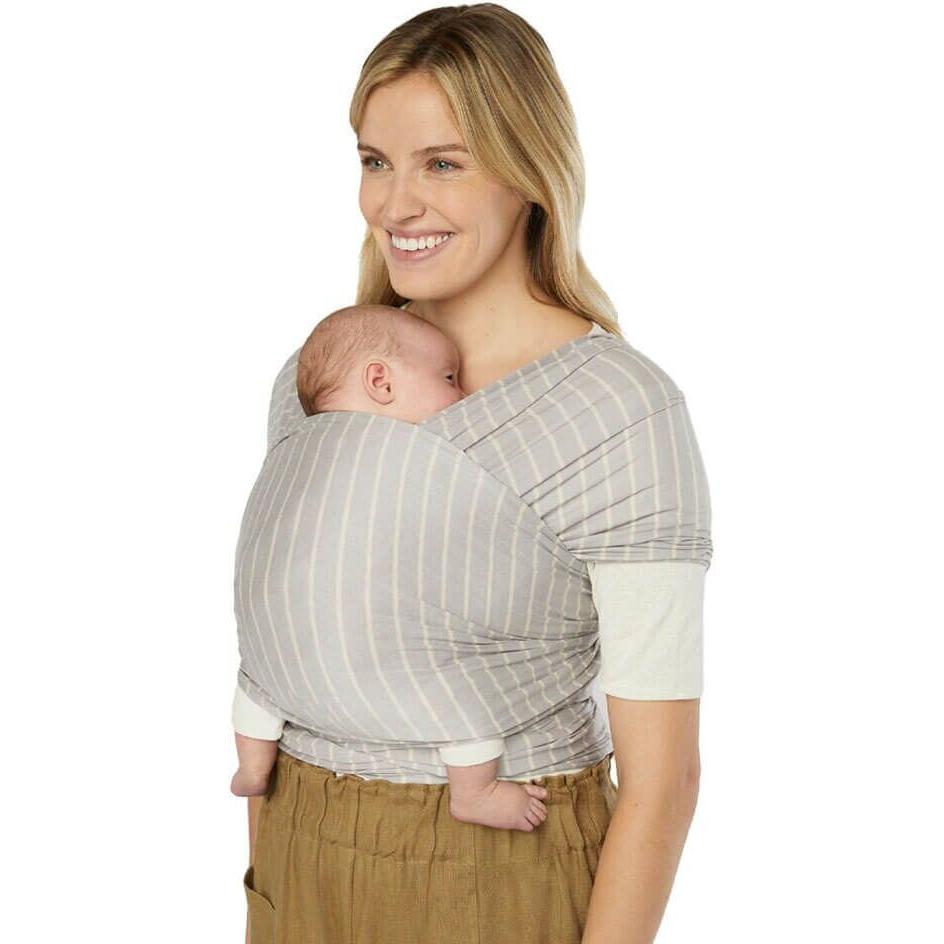 Ergobaby, Babytrage, Aura Knit Baby Carrier, grey stripes
