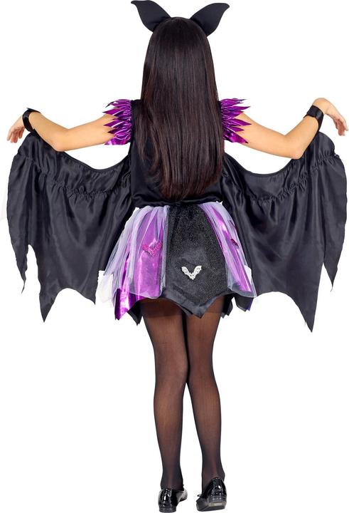 Actual product image Widmann Bat children's costume dress with tutu and wings, ears (146, 158)