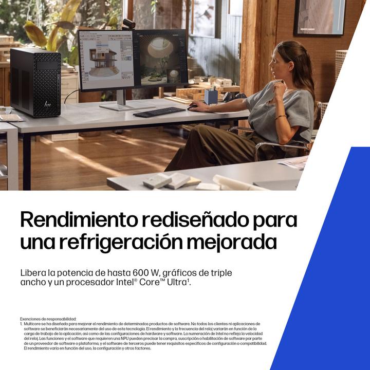 Actual product image HP Z2 Tower G1i Workstation Desktop PC Wolf Pro Security Edition (48 GB, Intel Core Ultra 7 265, Intel Arc Graphics, UHD Graphics 770)