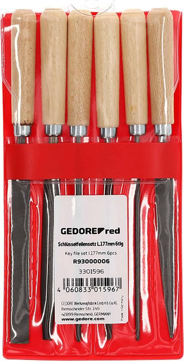 Actual product image Gedore Red red R93000006 Key file set 177mm 6 pieces (177 mm)