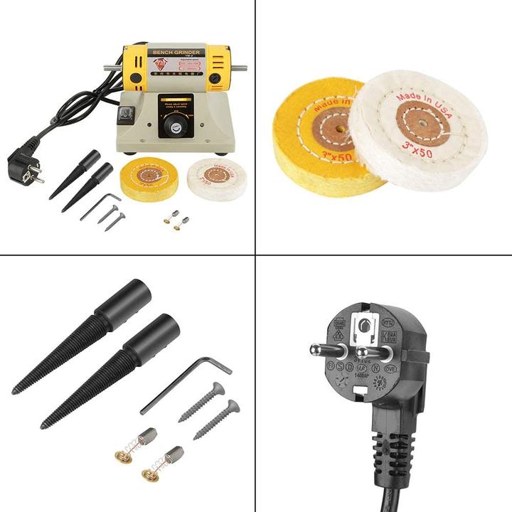 Produktbild ‎Hililand Poliermaschine-Set, 350W (Exzenterpolierer, 350 W)