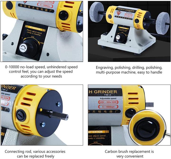 Produktbild ‎Hililand Poliermaschine-Set, 350W (Exzenterpolierer, 350 W)