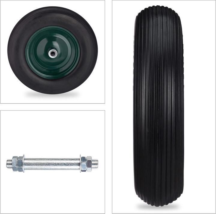 Produktbild Relaxdays Schubkarrenrad