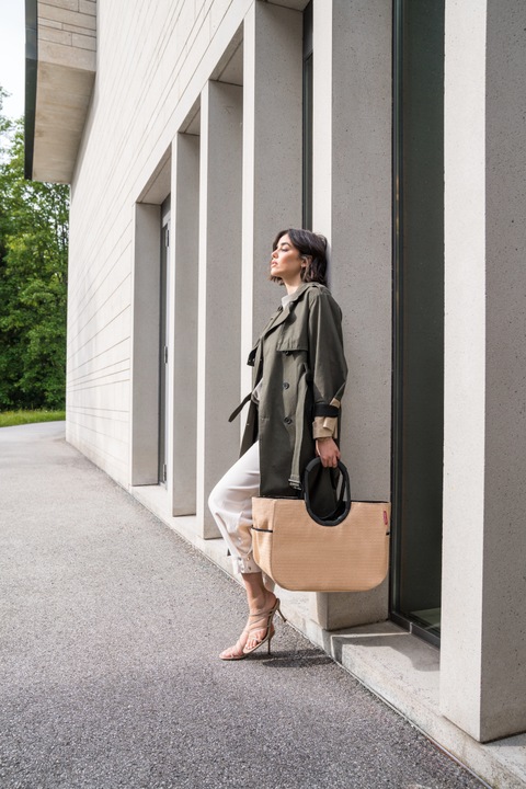 Actual product image reisenthel loopshopper L frame raffia black