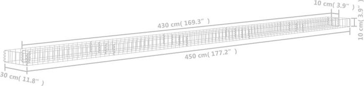 Produktbild vidaXL Gabionen-Hochbeet