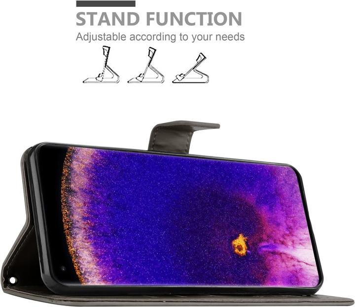 Produktbild Cadorabo Flower Book Hülle für Oppo FIND X5 PRO (Oppo Find X5 Pro)