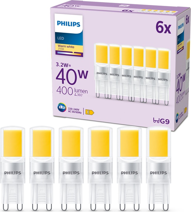 Produktbild Philips LED Lampe (G9, 3.20 W, 400 lm, 6 x, E)
