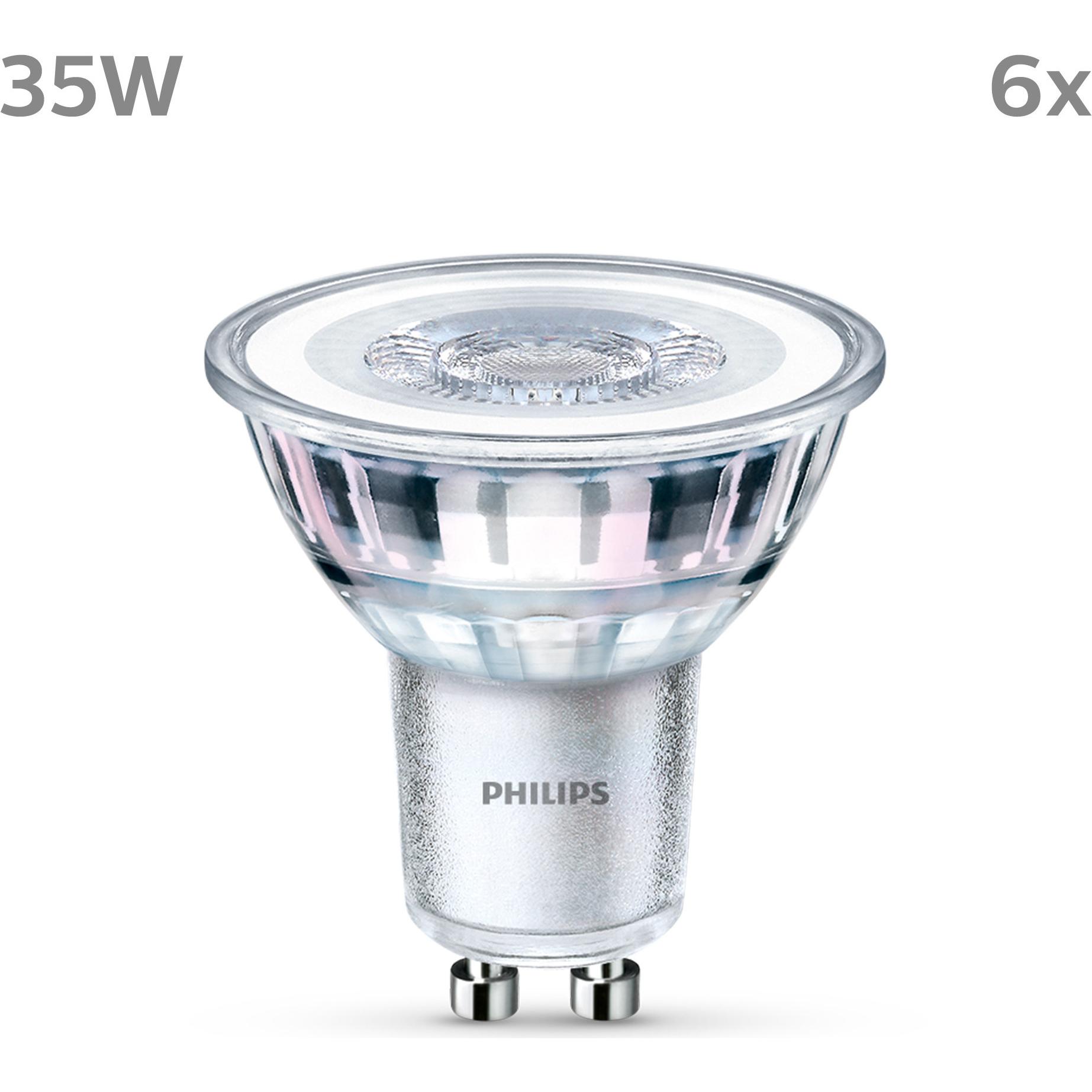 Thumbnail - Philips, Leuchtmittel, LED Classic (GU10, 3.50 W, 275 lm, 6 x, F)