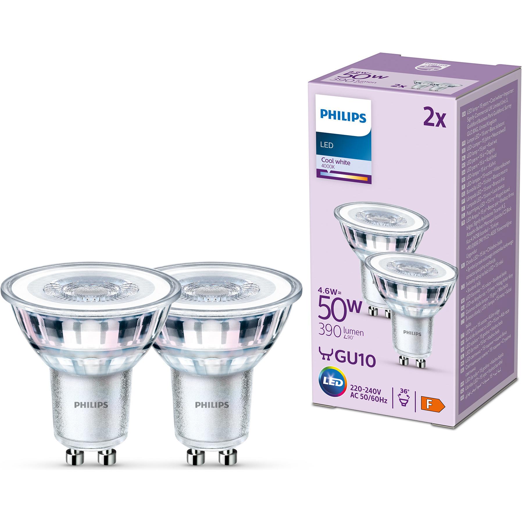 Thumbnail - Philips, Leuchtmittel, LED Classic (GU10, 4.60 W, 390 lm, 2 x, F)