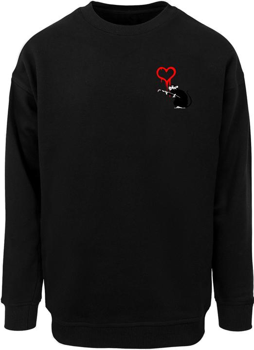 Produktbild Merchcode Banksy - Love Rat Sweat Crewneck - 192739 (3XL)