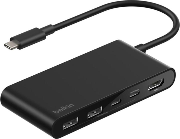 Actual product image Belkin CONNECT USB-C 5-in-1 mit Dual USB-C Ports,sw. AVC022hqBK (USB-C, 5 ports)