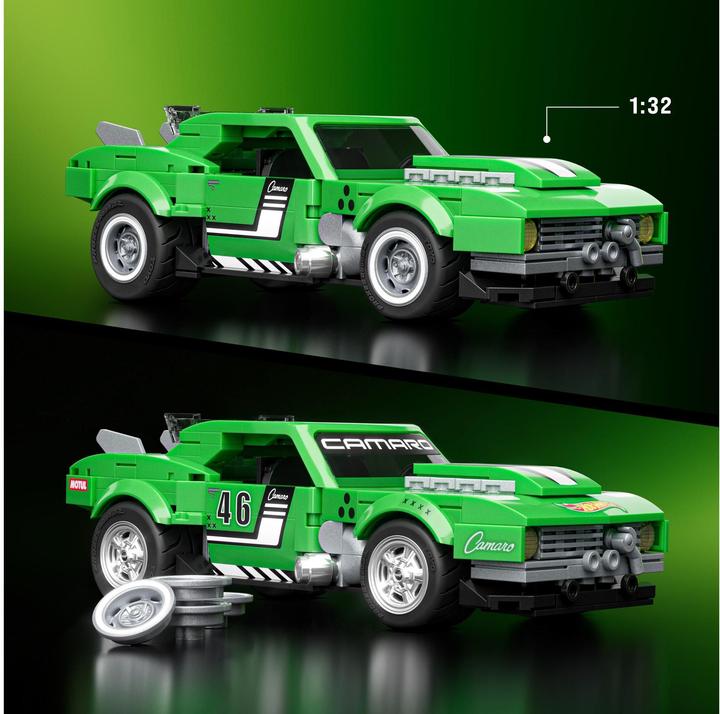 Actual product image Mattel Brick Shop Speed Custom 68 Camaro
