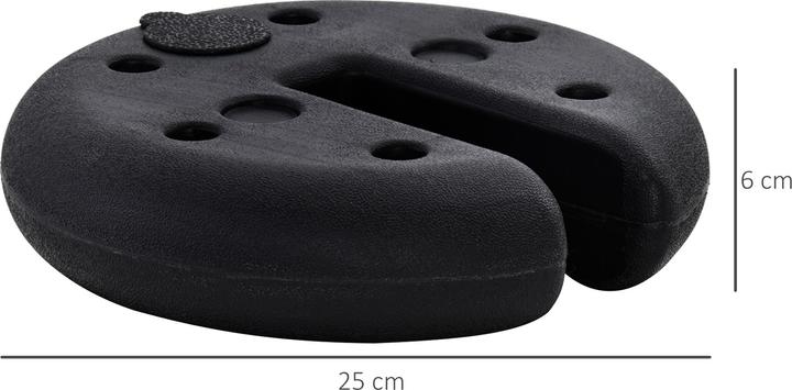 Produktbild Outsunny Gewichte für Pavillon (25 cm, 25 cm)