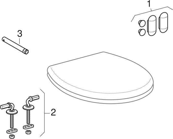 Produktbild Geberit WC-Sitz BAMBINI weiss