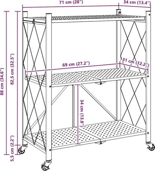 Produktbild vidaXL Lagerregal
