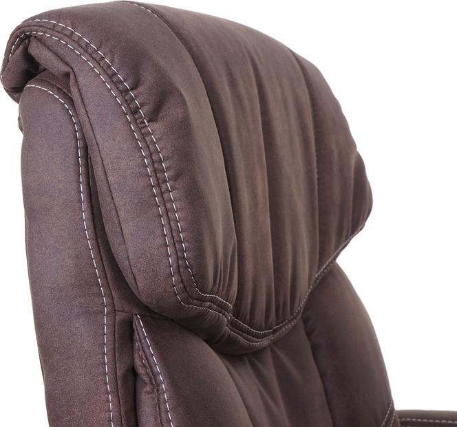 Produktbild Swisshandel24 Bürostuhl, Chefsessel Drehstuhl Schreibtischstuhl, Stoff/Textil - Wildlederimitat braun