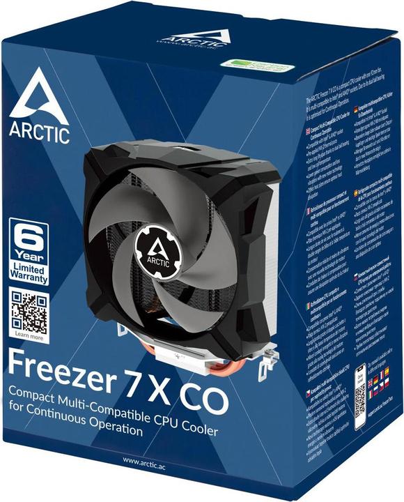 Image du produit Arctic Freezer 7 X CO Processor Cooling set 9.2 cm 1 pc Aluminum, Black (132.50 mm)