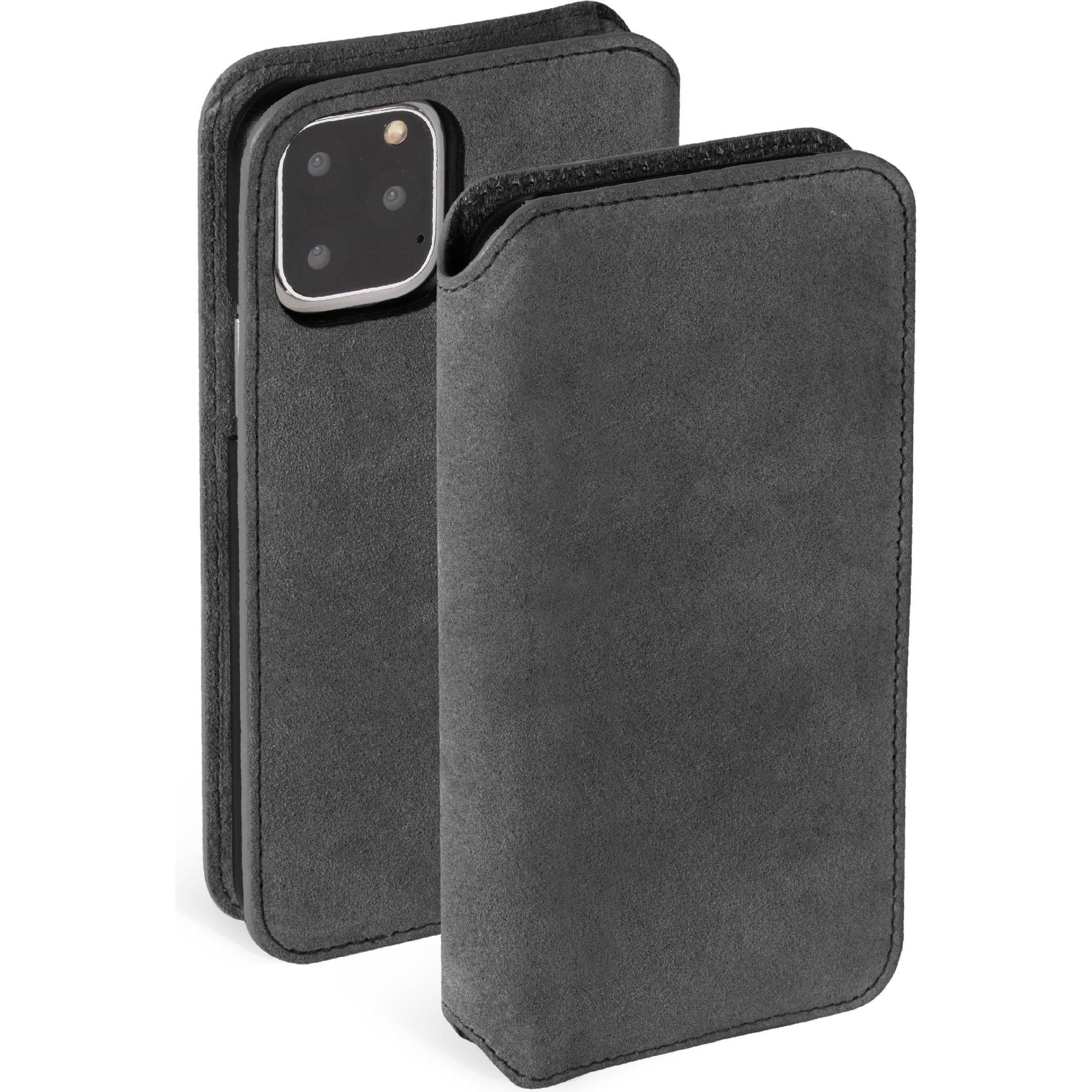 Krusell Broby PhoneWallet Apple iPhone 11 Pro Max stone (Apple iPhone 11 Pro Max), Smartphone Hülle, Schwarz