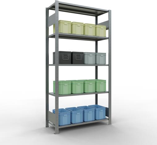 Actual product image Schulte Lagertechnik MULTIplus85 basic racking system with length ledgers
