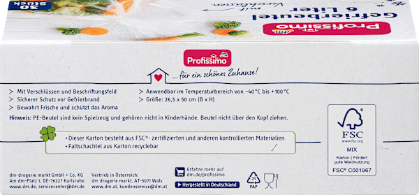 Produktbild dm Profissimo Gefrierbeutel (1 x)