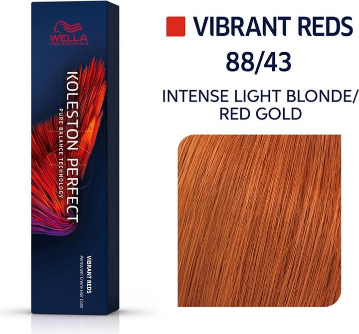 Image du produit Wella Koleston Vibrant Reds (88/43 Blond pâle Intensif Intensif Rouge-Or)