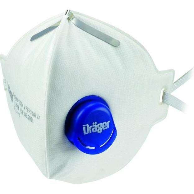 Dräger, Atemschutzmaske, X-plore 1730+ FFP3V NRD Partikelschutzmaske m.Ventil (Pack mit 10 St) (FFP3, 10 x)