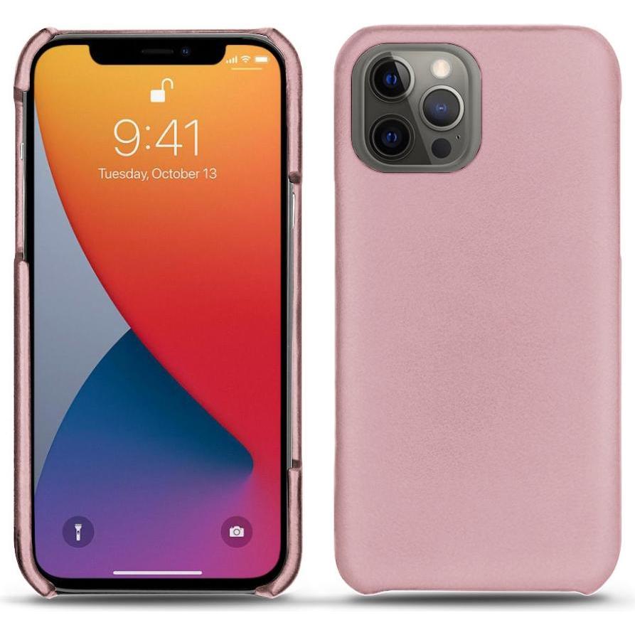 Noreve Lederschutzhülle (Apple iPhone 13 Pro), Smartphone Hülle, Rosa