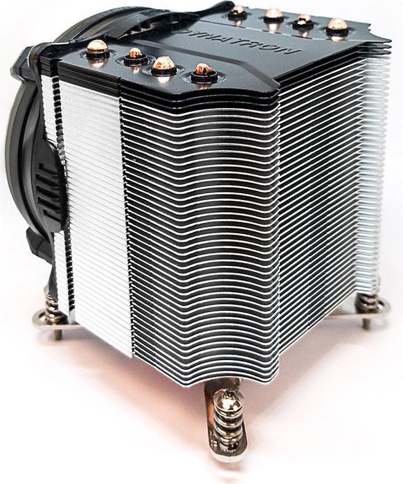 Produktbild Dynatron Q6 Intel CPU cooler 3U LGA1700 Aluminum Fins with 4 Heat Pipes with H.C.C. Technology Activ (110 mm)