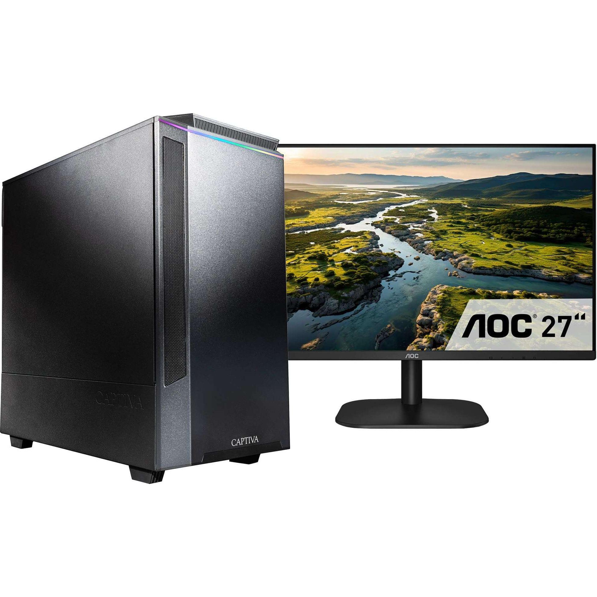 Captiva Workstation I75-772 TFT Bundle Core i9 UHD Graphics (Intel Core i9-12900K, 32 GB, 1000 GB, Intel UHD Graphics), ...
