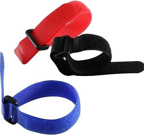 Produktbild EGB Klettstreifen mit Schnalle9er Set 25cm (Klettkabelbinder, 250 mm, 9 Stk.)
