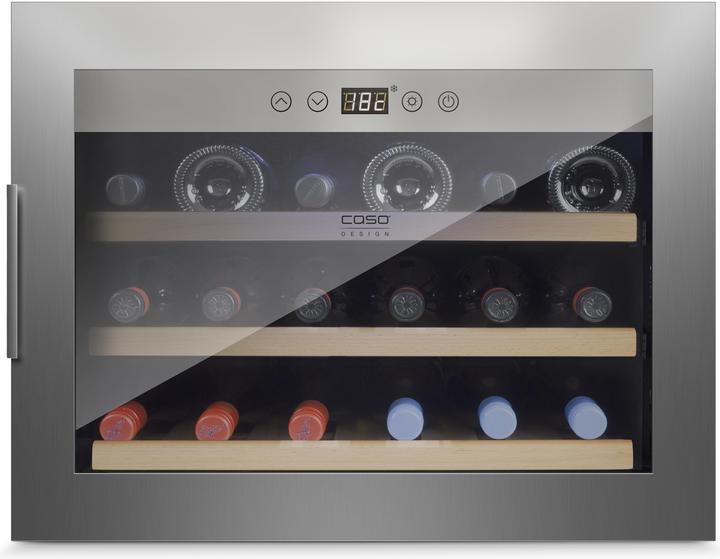 Actual product image Caso WineSafe 18 EB Inox wine cooler with compressor Integrated 18 bottle(s)